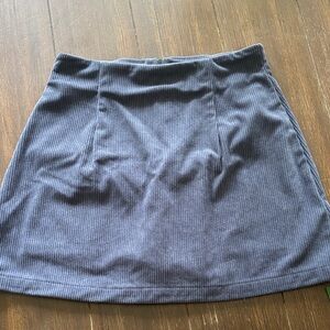 HALARA Women's Ribbed Mini Skirt in Blue